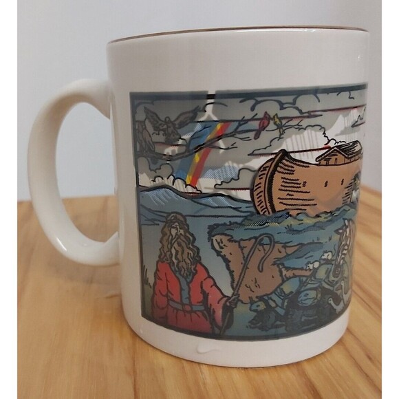 Noah's Ark WonderMug Heat Changing Coffee Mug ferret lions zebra rainbow bunnies - Picture 6 of 11